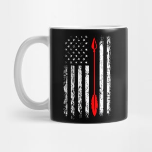 Archery Arrow American Flag Mug